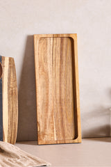 Acacia Wood Serving Board - 35x14 cm Natural Presentation Tray