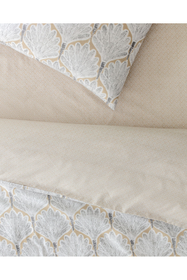 Kerman Double Size Duvet Cover Set - Beige/Grey