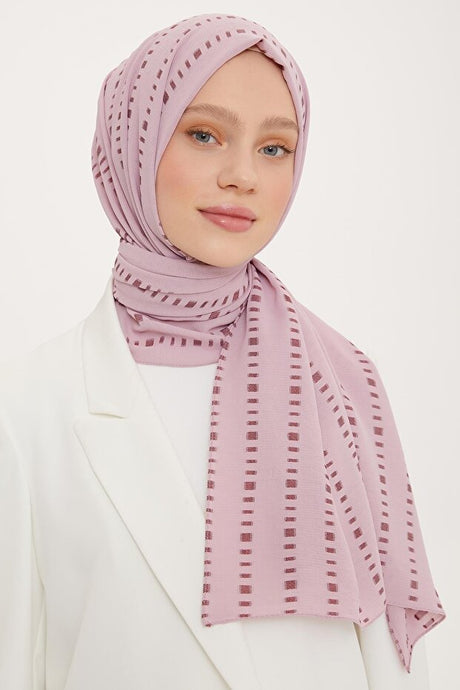 Powder Pink Shawl - Cut Line Detail & Breathable Fabric