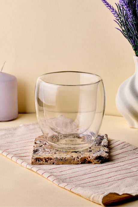 Double-Walled Insulated Glass - 250ml for Hot & Cold Drinks