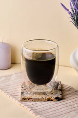 350ml Double Walled Insulated Glass - Hot & Cold Beverages