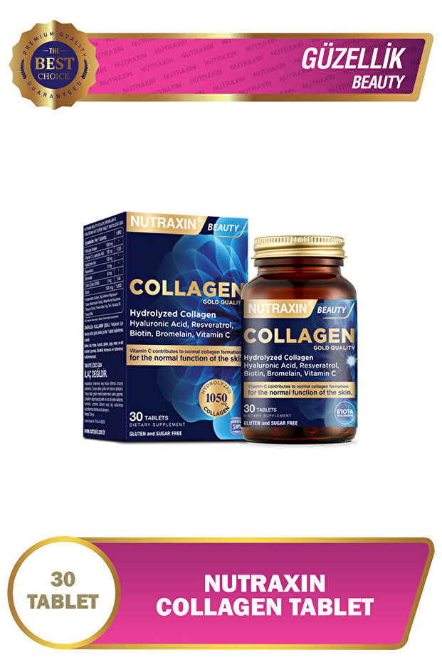 Hydrolyzed Collagen 1050mg Tablets - Beauty Formula, 30 Count