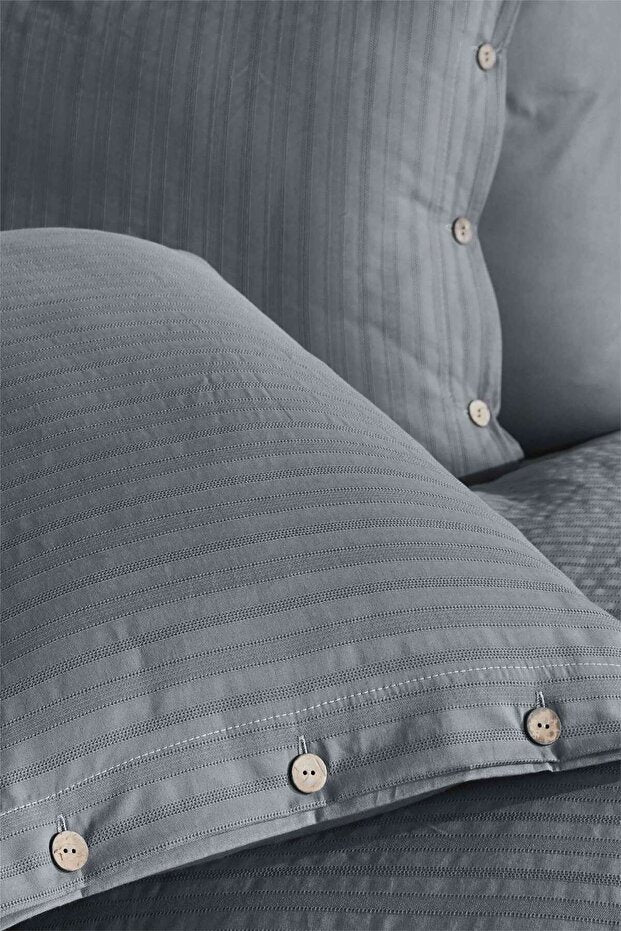 100% Cotton Double Duvet Cover Set - 200x220cm, Buttoned