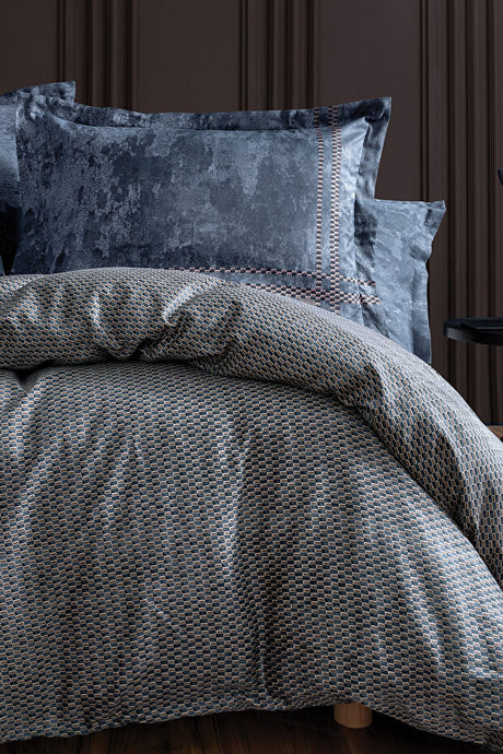 Fayel Double Sateen Duvet Cover Set - 100% Cotton, 79 TC