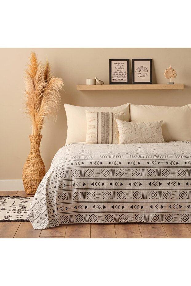 Anchal Cotton Single Printed Pique Bedspread - 150x220 Cm