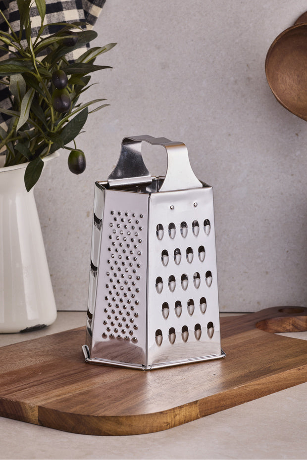 Multi-Purpose Box Grater - 20 cm Ergonomic Stainless Steel