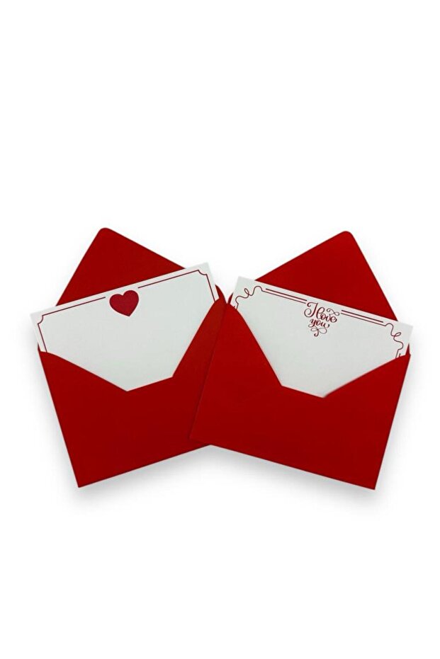 Romantic Gift Note Card Set - 2 Envelopes & 2 Cards (13x18cm)
