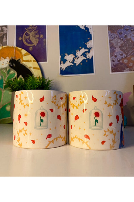 Beauty and the Beast Belle & Adam Couple Mug Set - 2x250ml