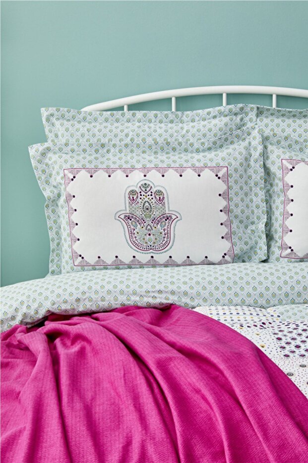 Bahiti Double Size 100% Cotton Duvet Cover Set with Pique
