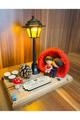 Romantic Light-Up Couple Figurine with Personalized Plaque