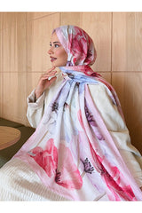 Patterned Bamboo Crinkle Shawl - Stay-Put, Lightweight & Trendy