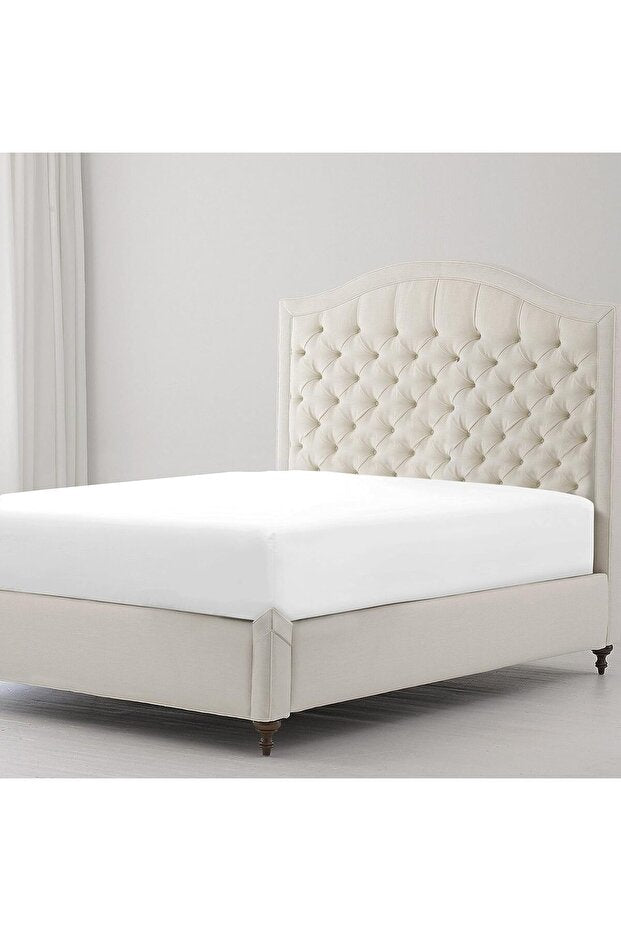100% Combed Cotton Fitted Sheet - 140x200 cm