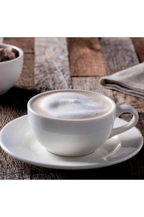 Bonna Porselen Professional Rita Porcelain Tea Cup & Saucer Set - 250ml (4 Piece)