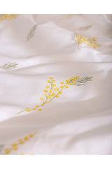 Yvette 100% Cotton Ranforce Double Duvet Cover Set - Yellow