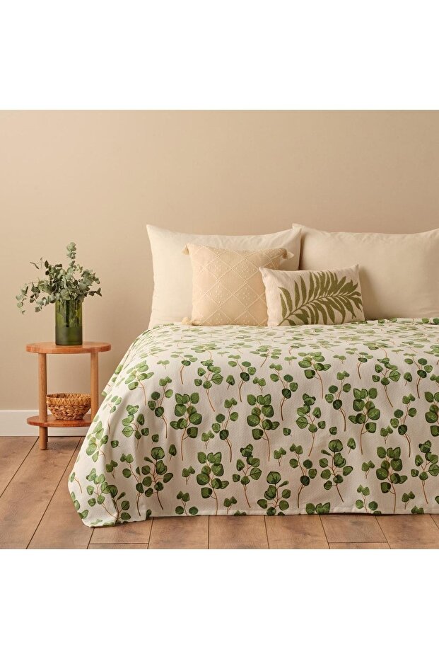 Eucalyptus Cotton Single Bedspread - 150x220 Cm