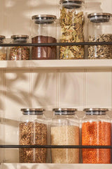 650ml Glass Storage Jar with Metal Lid for Kitchen & Pantry