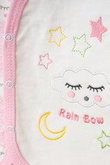 Baby Cloud Print 3-Piece Outfit Set for 0-3 Months