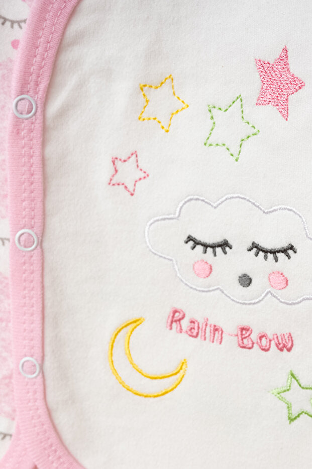 Baby Cloud Print 3-Piece Outfit Set for 0-3 Months