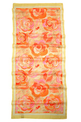 Rose Weiche Baumwollschal - Elegantes Florales Design
