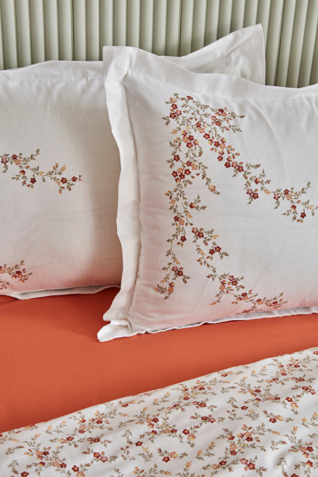 100% Cotton Double Duvet Cover Set with Pique Blanket