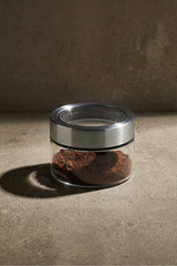400ml Borosilicate Glass Storage Jar with Stainless Steel Lid