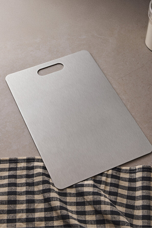 Stainless Steel Antibacterial Kitchen Cutting Board - 24x34cm