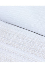 Niort Double Size 100% Cotton Ranforce Duvet Cover Set - Beige