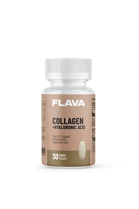 Collagen + Hyaluronic Acid Type 1-3 Tablets - 30 Count
