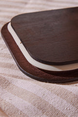 Square Glass Food Storage Container - 800ml with Wood Lid