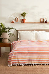 Montre Double Pestemal Pike - Orange Striped Blanket 180x220cm