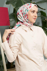 Botanic Series Powder Cotton Viscose Shawl - Soft &