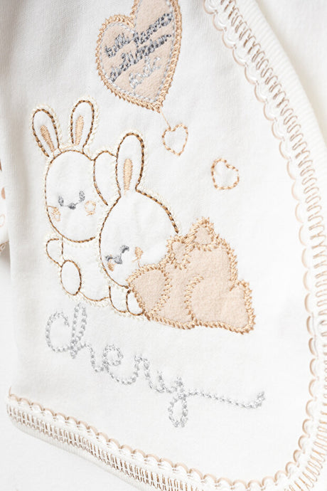 Newborn Baby Bunny 5-Piece Hospital Exit Romper Set 0-3 Months
