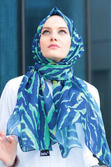 Zebra Print Chiffon Shawl Lightweight & Stylish