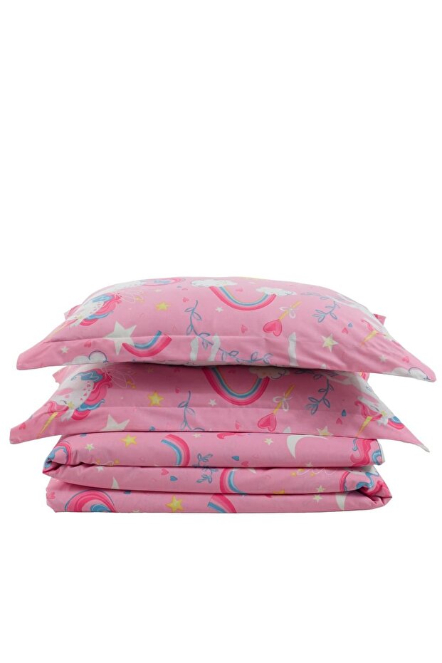 Unicorn 100% Cotton Double Duvet Cover Set - Magical Glow