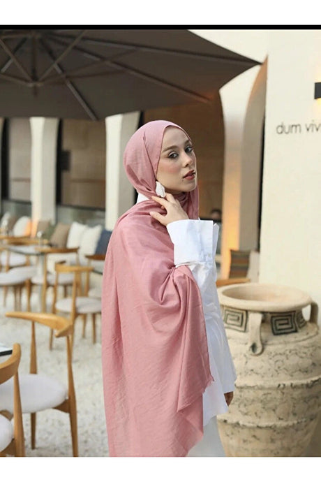 Neo Soft Cotton Scarf - Pink