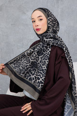 Leopard Print Cotton Shawl - Soft & Stylish