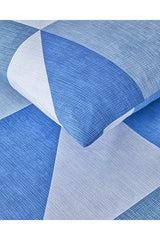 Triad Easy Iron Double Duvet Cover Set - Blue