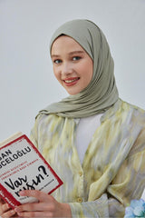 Jersey Shawl - Pale Green, Soft & Flexible