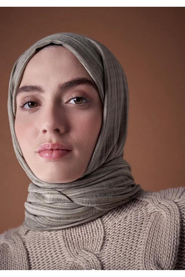 Misto Cotton Crinkle Shawl - Antique Beige