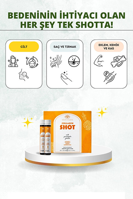 Pineapple Collagen Shot - 30x25ml Hydrolyzed Liquid