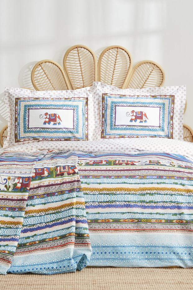 Perez Single 100% Cotton Duvet Cover Set with Pique