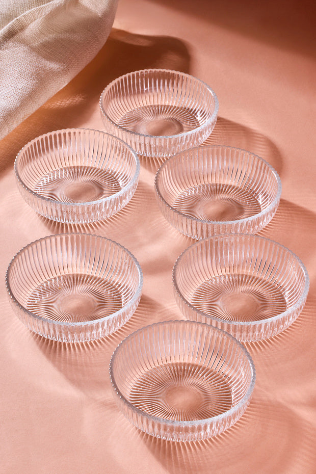 Bonito 6-Piece Glass Sauce & Breakfast Bowl Set, 10cm