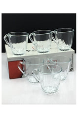 Pasabahce Mercan Professional Handled Turkish Tea Cups - 160ml (5.4 oz) - Set of 6
