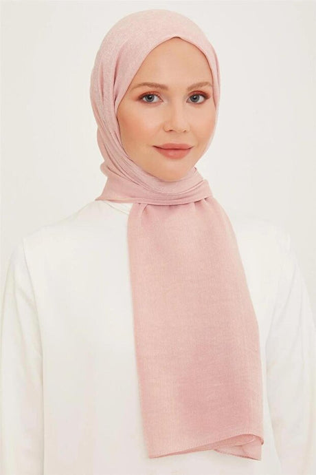 Shimmering Formal Shawl - Wrinkle-Resistant Pink