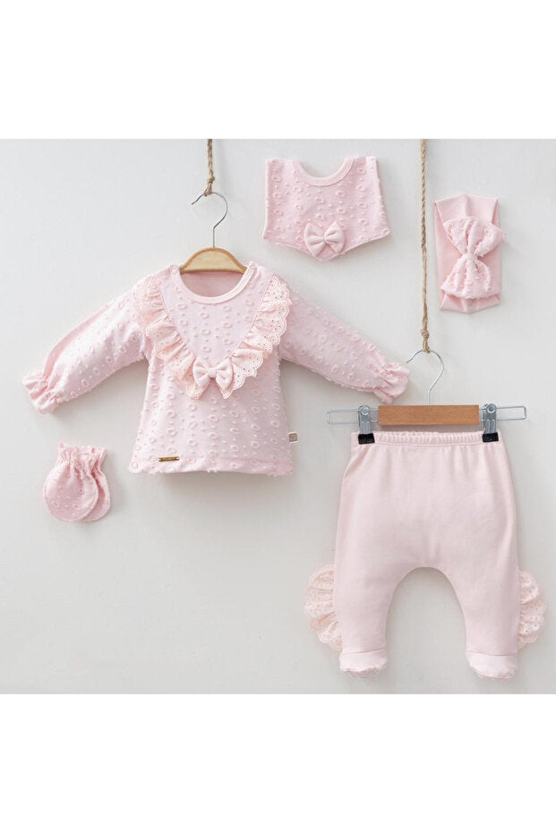 5-Piece Newborn Baby Outfit Set - Soft Organic Cotton