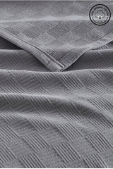 100% Organic Cotton Single Pike - Checkered Design 160x230 cm