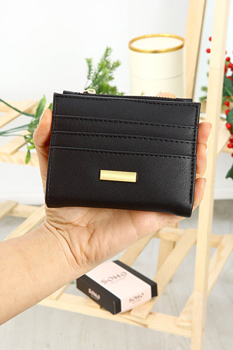 Women's Faux Leather Multi-Card Slot Wallet with Coin & Cash Pockets