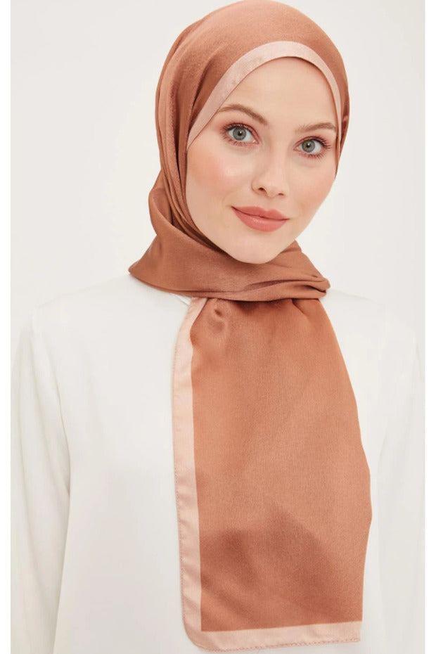 Elegant Cinnamon Brown Hijab Shawl
