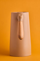 Nordic Style Vacuum Thermos with Wooden Handle - 1000ml