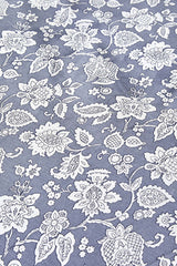 Celerina Blue 100% Cotton Double Duvet Cover Set